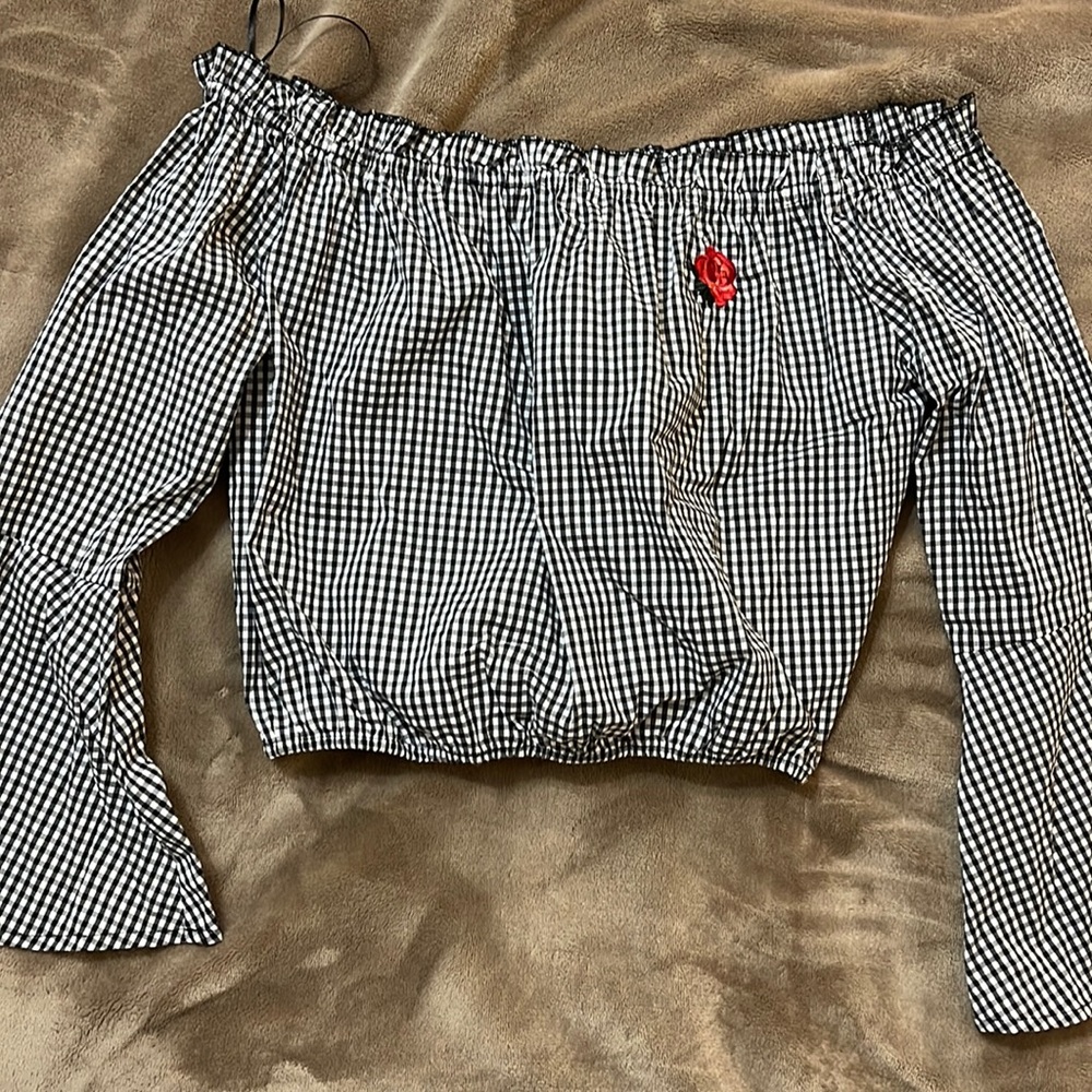 Forever 21 Gingham crop top